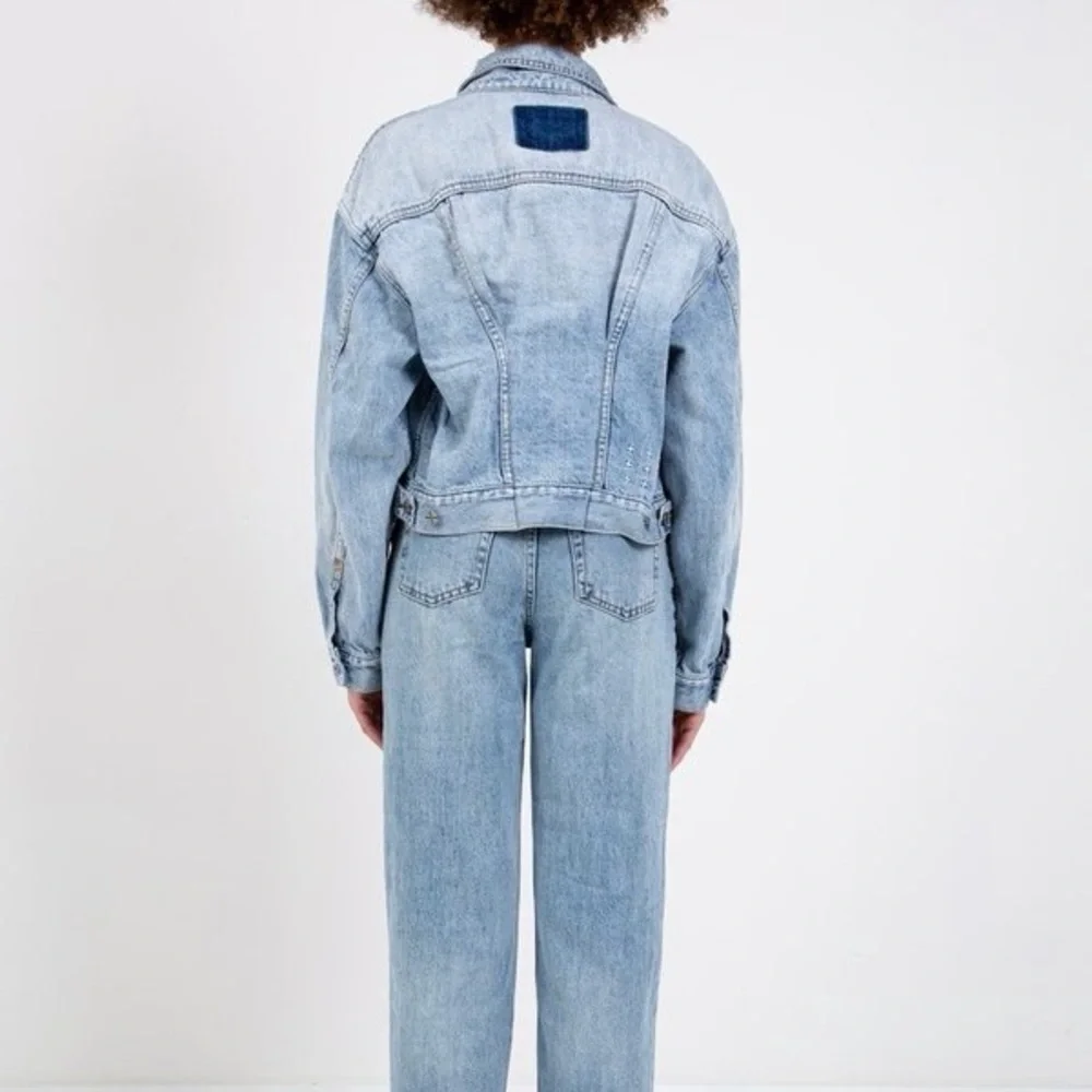 KSUBI Justify Denim Trucker Jacket in Karma Flash - Picture 2 of 14
